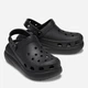 Жіночі крокси на платформі Crocs Classic Crush Clogs, Чорні, 207521-100, (M4/W6), 36-37, 22см - зображення 3