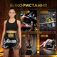 Комплект тайские шорты и брелок-талисман гиря для кикбоксинга мма муай тай тайского бокса смешанных единоборств мужские женские детские спортивные в зал с разрезами боксерские тренировочные сатиновые широкий пояс Top King Черно-серебристые 4_3_L_9B - изображение 12