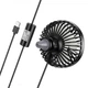 Вентилятор в салон автомобіля BOROFONE DBF11 Wind wire control car fan Black - изображение 2