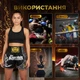 Комплект тайские шорты и брелок-талисман гиря для кикбоксинга мма муай тай тайского бокса смешанных единоборств мужские женские детские спортивные в зал с разрезами боксерские тренировочные сатиновые широкий пояс Top King Черно-серебристые 4_3_M_9B - изображение 12
