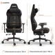 Крісло ігрове GamePro GC925B Fabric Black - зображення 4