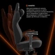 Крісло ігрове GamePro GC925B Fabric Black - зображення 9