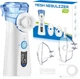 Портативный меш-небулайзер Без бренду с дисплеем, Аккумуляторный ингалятор (2 маски) - изображение 1