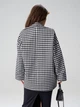 Пальто ISSA PLUS 15596 XXL черно-белое (issa2007682807949) - изображение 3