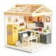 Конструктор румбокс с подсветкой Mini House кухня DIY ляльковий будиночок нічник - зображення 2
