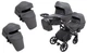 Коляска 2 в 1 для двійні Bair Kiwi DUO Soft BKD-219-1 графіт - зображення 1