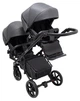 Коляска 2 в 1 для двійні Bair Kiwi DUO Soft BKD-219-1 графіт - зображення 9