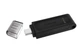 Флеш-накопичувач USB3.2 64GB Type-C Kingston DataTraveler 70 Black (DT70/64GB) - изображение 3