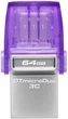 Флеш-накопичувач USB3.2 64GB Type-C Kingston DataTraveler microDuo 3C (DTDUO3CG3/64GB) - изображение 2