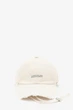 Кепка жіноча з логотипом Jacquemus Baseball Cap з бахромою Бежевий - зображення 1