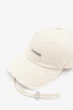 Кепка жіноча з логотипом Jacquemus Baseball Cap з бахромою Бежевий - зображення 2