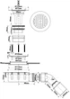 Сифон McALPINE для піддона, d.90 mm, висота 53mm, MP2730L3H-SL, хром - зображення 2