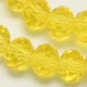 Бусины Finding Стеклянные гранёнка рондели Желтые 6 мм Вязка 90 шт - изображение 1