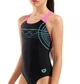 Купальник для дівчат Arena Sunrise Swimsuit Swim Pro Back 116 см Чорний, бірюзовий (010762-590-116) - зображення 1
