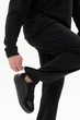 Мужской спортивный костюм Half Zip из плотной трехнитки петля кофта и штаны черный демисезонный L - изображение 4