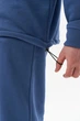 Мужской спортивный костюм Half Zip из плотной трехнитки петля кофта и штаны индиго демисезонный S - изображение 4