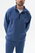 Мужской спортивный костюм Half Zip из плотной трехнитки петля кофта и штаны индиго демисезонный S - изображение 5