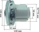 Двигатель для пылесоса Zelmer PE22-1800W D134/130 H130 (VC07W0442CQ18, VC07W187) (vcd034) - изображение 2
