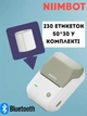 Термопринтер для друку етикеток NIIMBOT B1 + етикетки T50*30 у комплекті (Light Green) - зображення 1