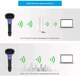 Бездротовий Bluetooth сканер штрих-кодів Netum L8 Pro 3-в-1 (1D, 2D) USB, Bluetooth, 2.4 GHz (Green) - изображение 6