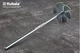 Венчик (миксер) 75x300 мм оцинкованная сталь звездочка, смеситель для красок и затирокических растворов Kubala 1232 - изображение 3