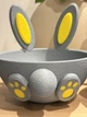 Миска Кролик Для Конфет Easter Bunny Candy Bowl Серый 15 См 3Д Печать - изображение 2
