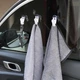 Присоска с прищепкой для стекла автомобиля, комплект 2шт, White-Transparent - изображение 8