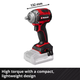 Гайковерт ударний акумуляторний Einhell Professional TP-CW 18/350-C Li BL - Solo 18В 350Нм 0-2400об/хв 1.03кг - изображение 4