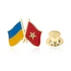 Значок BROCHE брошь бижутерия Флаги Украина-Марокко BRGV115406 - изображение 1
