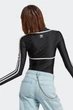 Жіночий лонгслів 2в1 Long Sleeve чорне боді в обтяжку нейлон Розмір L - изображение 6