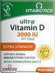 Дієтична добавка Vitabiotics Ultra Vitamin D3 2000 IU 96 таблеток (5021265247400) - зображення 1