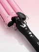 Тройной плойка Gemei GM Pink с керамическим покрытием, стайлер для волос, 3 режима укладки, щипцы для локонов,Розовые (659І) - изображение 4