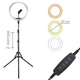 Кольцевая LED лампа светодиодная Ring Light SL300 USB диаметр 30см с креплением телефона + штатив 2м - изображение 1