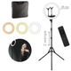 Кольцевая светодиодная лампа Ring Light SY-360 36см с двумя держателями телефона, пультом управления, сумкой + штатив 2м - изображение 1