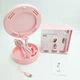 Селфи лампа кольцевая складная настольная Ring Light G3 16см с держателем для смартфона и зеркалом с подсветкой Розовая - изображение 7