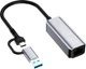 Wi-Fi адаптер ColorWay USB-A/USB-C 3.0 - RJ45 Gigabit Ethernet (CW-AD-CRG) - зображення 4
