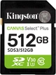 SDXC Kingston 512GB SDXC Canvas Select Plus Gen3 SDS3/512GB - зображення 1