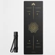 Коврик для йоги и фитнеса каучуковый Lita Asana Black PU/coconut/rubber Yoga mat черный 183х68х0,5 см - изображение 1