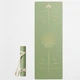 Премиальный коврик для йоги каучуковый Lita Asana Green Tea PU/coconut/rubber Yoga mat оливковый 183х68х0,5 см - изображение 1