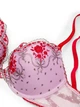Комплект Victoria’s Secret модель Rosebud Dot Push-Up Bra +V-Trong Світло-бузковий з червоним 34B-XS - изображение 6