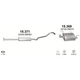 Резонатор POLMO Nissan Almera 1.5i -16V 02/00-08/02 алюмінізована сталь (15.371) - зображення 2