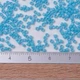 Бісер Японський MIYUKI Delica DB0725 11/0, Opaque Turquoise Blue, 1000шт/5г - зображення 4