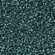 Бисер Японский MIYUKI Delica DB0276 11/0, Lined Emerald AB, 2000шт/10г - изображение 3