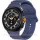 Силіконовий ремінець для Samsung Galaxy Watch 8 / 44mm – Зручність і стиль у синьому кольорі - зображення 3