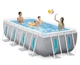Каркасный бассейн Intex 26770 Prism ClearView Rectangular Pool, 400×200×122 см с прозрачными окнами, насосом, лестницей, тентом и подстилкой (IND-26770) - изображение 9