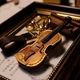 Оригінальний брелок «Скрипка» Світло-коричневий - зображення 1