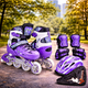 Детские ролики Scale Sports Violet комплект с защитой размер 29–33 - изображение 1