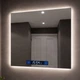 Дзеркало для ванної LED ML - 08 70×90 см з підсвіткою, Smart-дисплеєм (годинник, температура) та підігрівом (антизапотівання) - зображення 2
