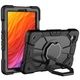 Противоударный чехол Shockprof Hybrid 360° Stand на Samsung Galaxy Tab A11 8.7" (LTE 4G SM-X135 / Wi-Fi SM-X130) Чёрный - изображение 2