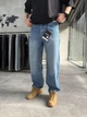 Мужские джинсы батал Difransel Baggy 40 светло-синие - изображение 2